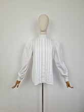 Load image into Gallery viewer, Vintage 80s Laura Ashley white blouse

