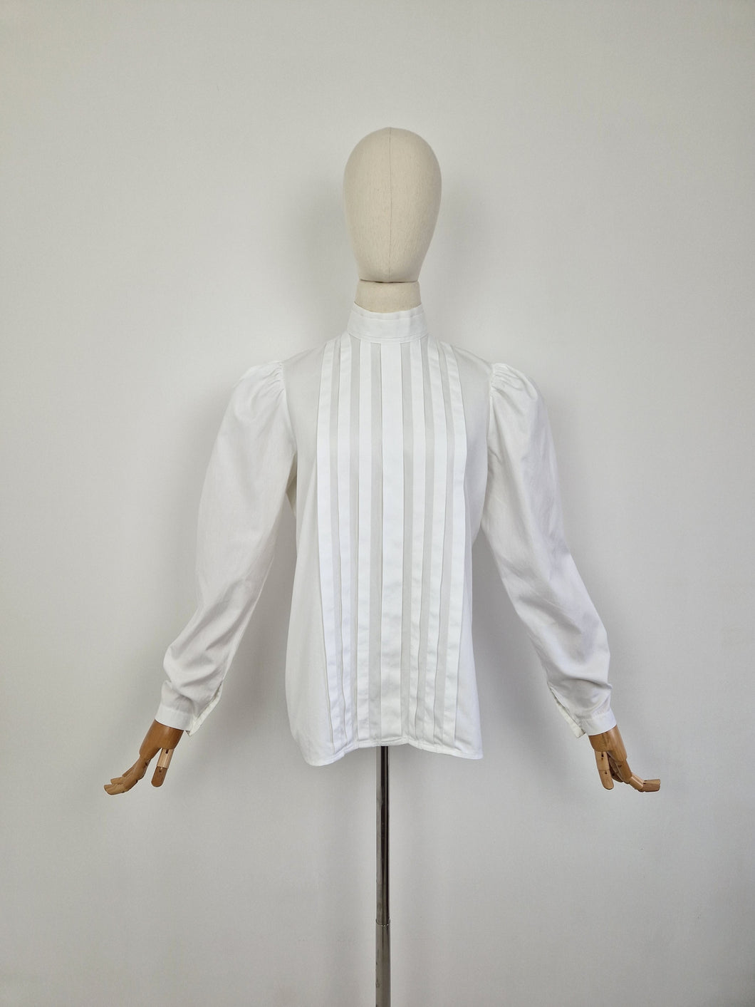 Vintage 80s Laura Ashley white blouse