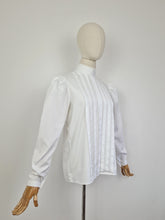 Load image into Gallery viewer, Vintage 80s Laura Ashley white blouse
