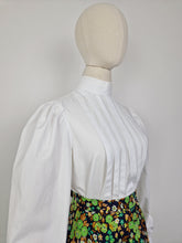 Load image into Gallery viewer, Vintage 80s Laura Ashley white blouse
