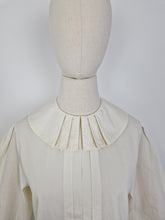 Load image into Gallery viewer, Vintage 80s Laura Ashley cream blouse
