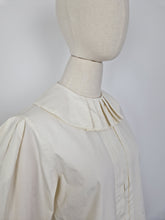 Load image into Gallery viewer, Vintage 80s Laura Ashley cream blouse
