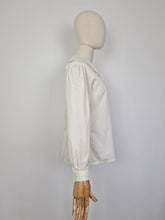 Load image into Gallery viewer, Vintage 80s Laura Ashley cream blouse
