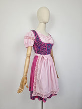 Load image into Gallery viewer, Vintage pink dirndl cropped top
