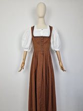 Load image into Gallery viewer, Vintage Berwin &amp; Wolff brown dirndl dress
