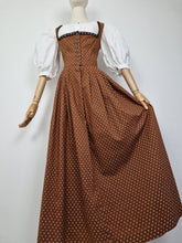 Load image into Gallery viewer, Vintage Berwin &amp; Wolff brown dirndl dress
