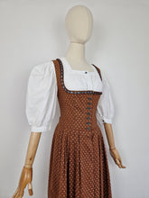 Load image into Gallery viewer, Vintage Berwin &amp; Wolff brown dirndl dress
