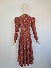 Load image into Gallery viewer, Vintage 90s Laura Ashley terracotta wool blend dress
