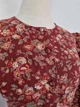 Load image into Gallery viewer, Vintage 90s Laura Ashley terracotta wool blend dress
