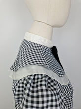 Load image into Gallery viewer, Vintage 80s gingham taffeta blouse
