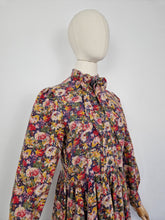 Load image into Gallery viewer, Vintage 80s Laura Ashley neck tie dress
