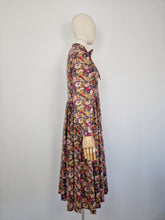 Load image into Gallery viewer, Vintage 80s Laura Ashley neck tie dress
