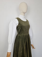 Load image into Gallery viewer, Vintage 70s Laura Ashley corduroy pinafore dress
