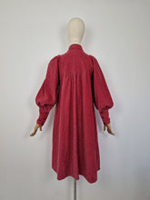 Load image into Gallery viewer, Vintage 70s Laura Ashley red corduroy dress
