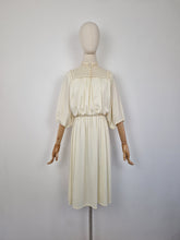 Load image into Gallery viewer, Vintage 70s Grecian cream lace dress
