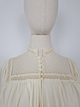 Load image into Gallery viewer, Vintage 70s Grecian cream lace dress
