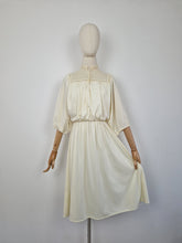 Load image into Gallery viewer, Vintage 70s Grecian cream lace dress
