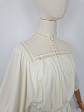 Load image into Gallery viewer, Vintage 70s Grecian cream lace dress
