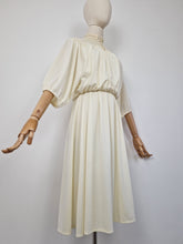 Load image into Gallery viewer, Vintage 70s Grecian cream lace dress
