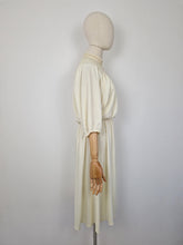 Load image into Gallery viewer, Vintage 70s Grecian cream lace dress
