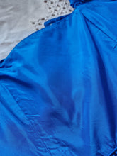 Load image into Gallery viewer, Vintage 80s Laura Ashley blue taffeta ballgown dress

