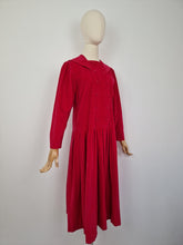 Load image into Gallery viewer, Vintage 80s Laura Ashley sailor corduroy dress
