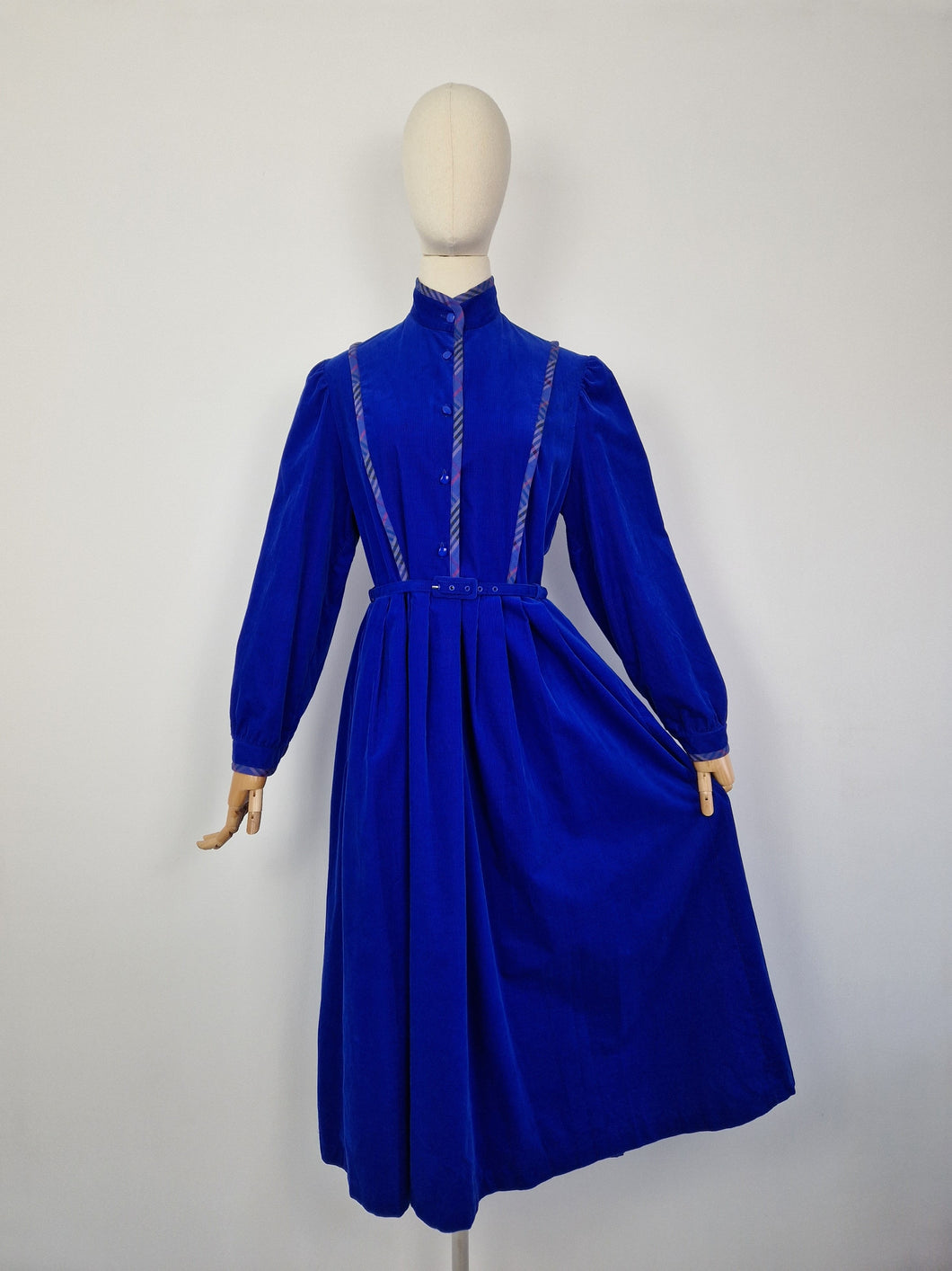 Vintage 80s Marion Donaldson corduroy dress