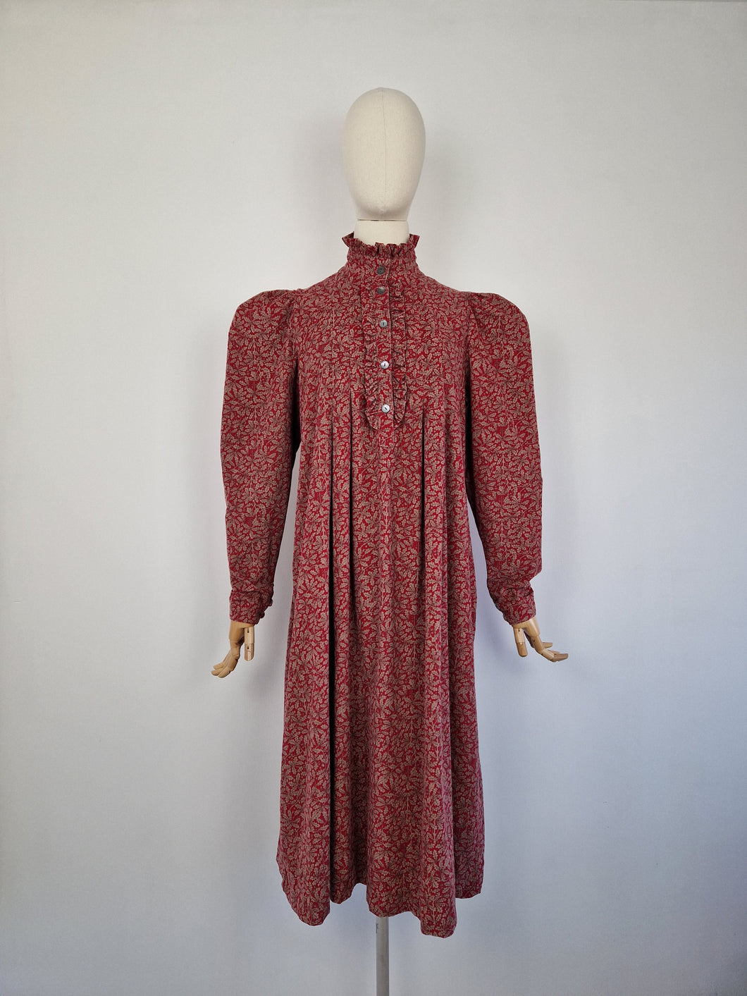 Vintage 70s/80s Laura Ashley smock corduroy dress