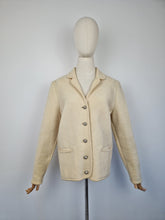 Load image into Gallery viewer, Vintage 80s Tyrolean cream wool blazer
