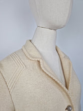 Load image into Gallery viewer, Vintage 80s Tyrolean cream wool blazer
