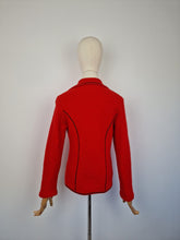 Load image into Gallery viewer, Vintage 80s Tyrolean red wool blazer
