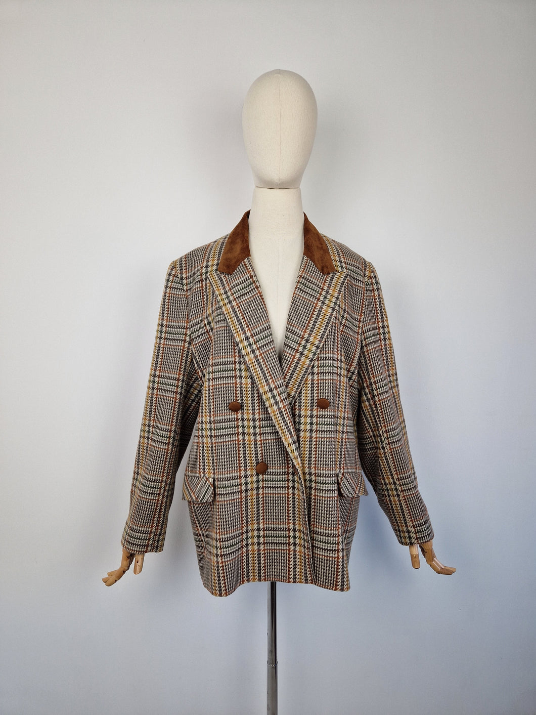 Vintage tweed wool blazer