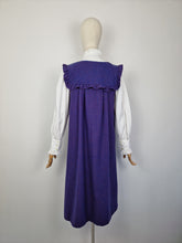 Load image into Gallery viewer, Vintage 80s maternity pinafore dress

