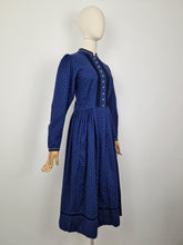 Load image into Gallery viewer, Vintage 70s Austrian Trachten dirndl dress
