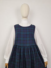 Load image into Gallery viewer, Vintage 80s Laura Ashley tartan pinafore dress
