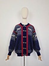 Load image into Gallery viewer, Vintage Dale of Norway pure new wool cardigan
