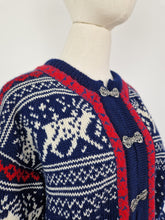 Load image into Gallery viewer, Vintage Dale of Norway pure new wool cardigan
