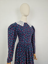 Load image into Gallery viewer, Vintage 80s Laura Ashley wool and cotton dress
