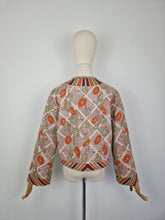 Load image into Gallery viewer, Vintage quilted jacket with a pouch bag
