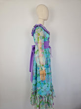 Load image into Gallery viewer, Vintage chiffon maxi dress
