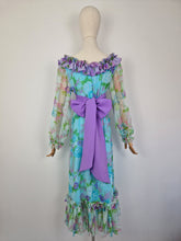 Load image into Gallery viewer, Vintage chiffon maxi dress
