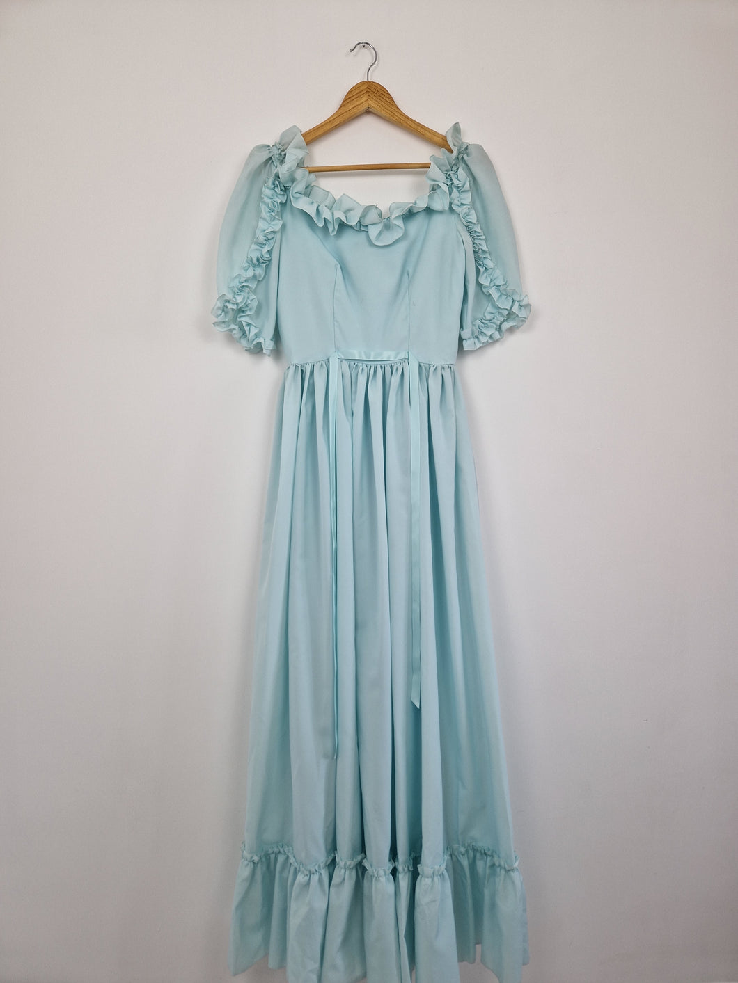 Vintage maxi ruffle dress