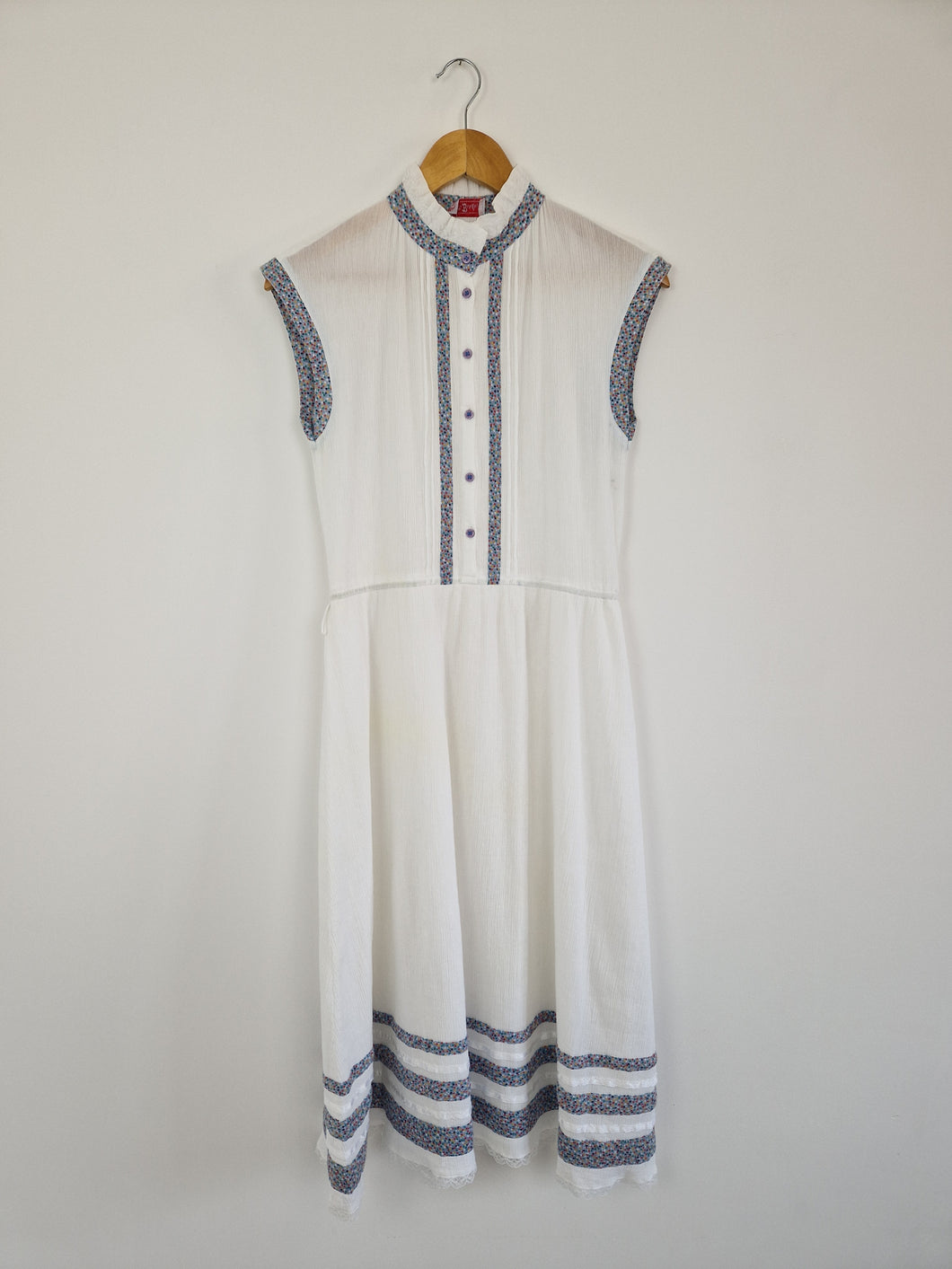 Vintage Betty Barclay gauze cotton dress