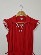 Load image into Gallery viewer, Vintage 80s red cotton dress
