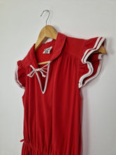 Load image into Gallery viewer, Vintage 80s red cotton dress
