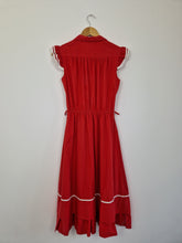 Load image into Gallery viewer, Vintage 80s red cotton dress
