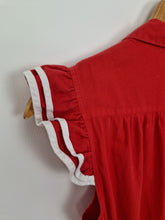 Load image into Gallery viewer, Vintage 80s red cotton dress
