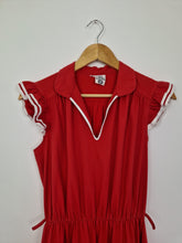 Load image into Gallery viewer, Vintage 80s red cotton dress
