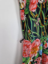 Load image into Gallery viewer, Vintage 80s floral ruffle dress
