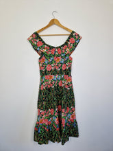 Load image into Gallery viewer, Vintage 80s floral ruffle dress
